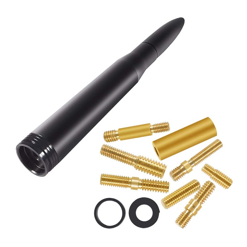 DORHEA Vehicle Stubby Antenna Mast Bullet Style Truck Car Antenna Replacement for Dodge RAM 1500 RAM 2500, RAM 3500 Ford F-Series F-150 Raptor F-250 F-350 F-450 Heavy Duty Ranger Classic Pickup Truck - Image 3